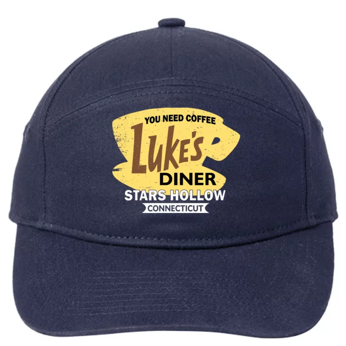 Vintge Luke's Diner Stars Hollow Connecticut 7-Panel Snapback Hat