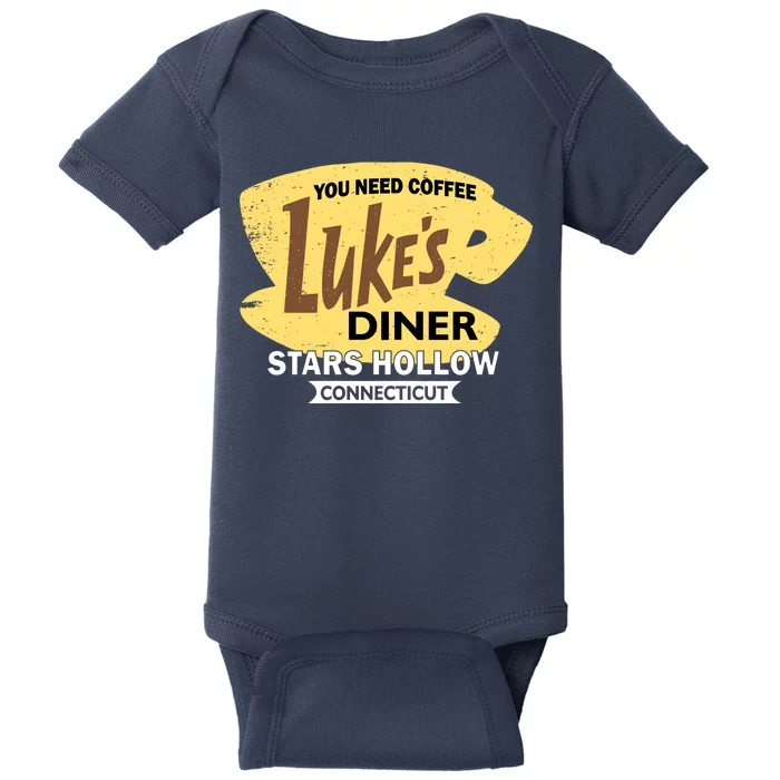 Vintge Luke's Diner Stars Hollow Connecticut Baby Bodysuit