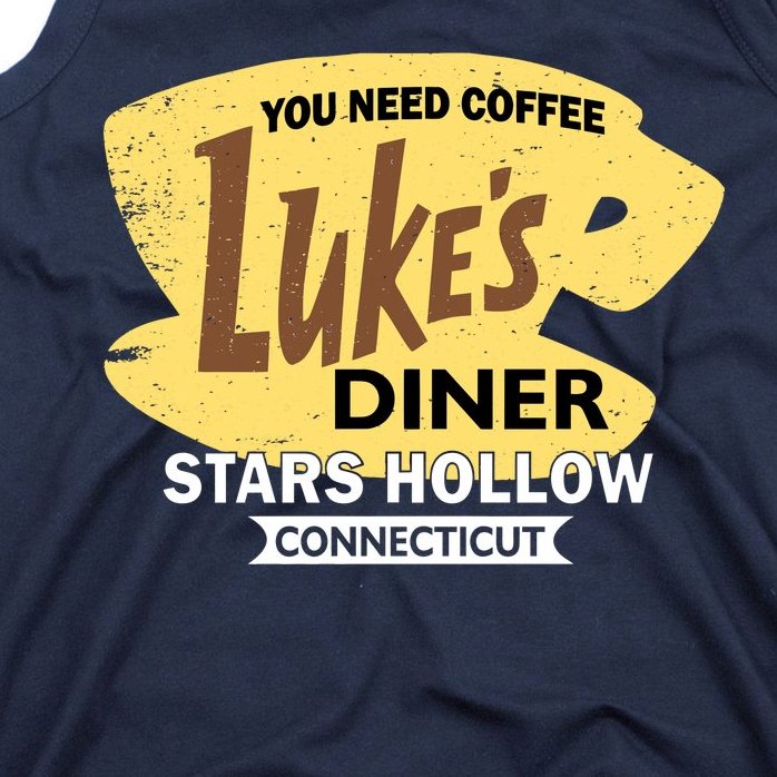 Vintge Luke's Diner Stars Hollow Connecticut Tank Top