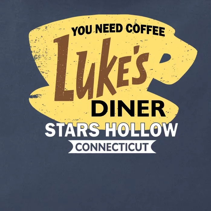 Vintge Luke's Diner Stars Hollow Connecticut Zip Tote Bag