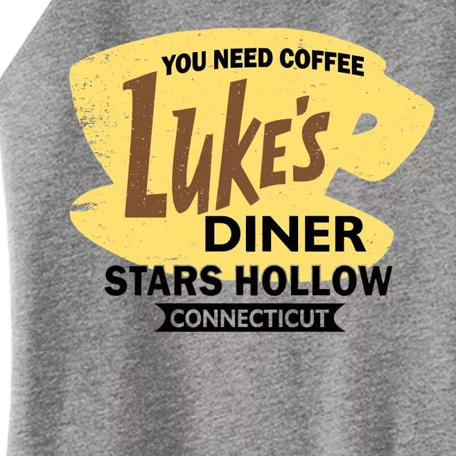 Vintge Luke's Diner Stars Hollow Connecticut Women’s Perfect Tri Rocker Tank