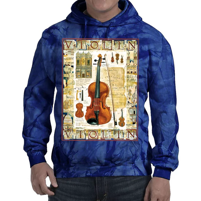 Violin Tie Dye Hoodie