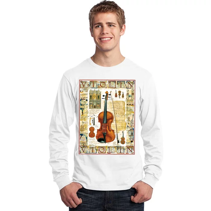 Violin Tall Long Sleeve T-Shirt