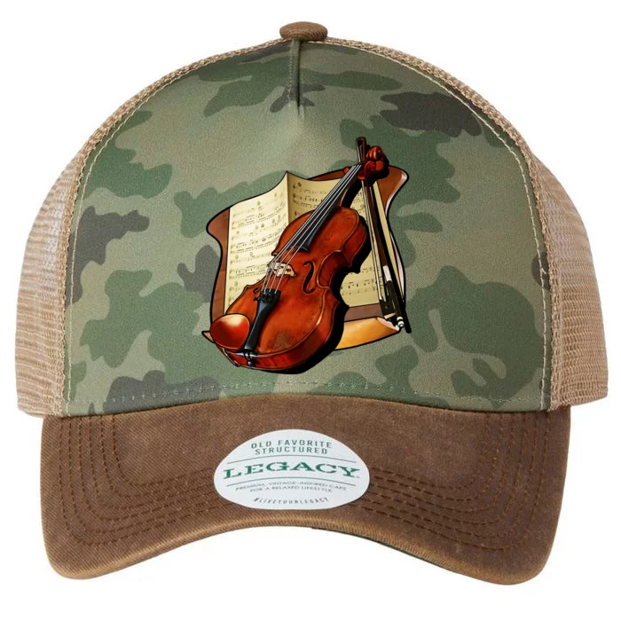 Violin and Sheet Music Legacy Tie Dye Trucker Hat