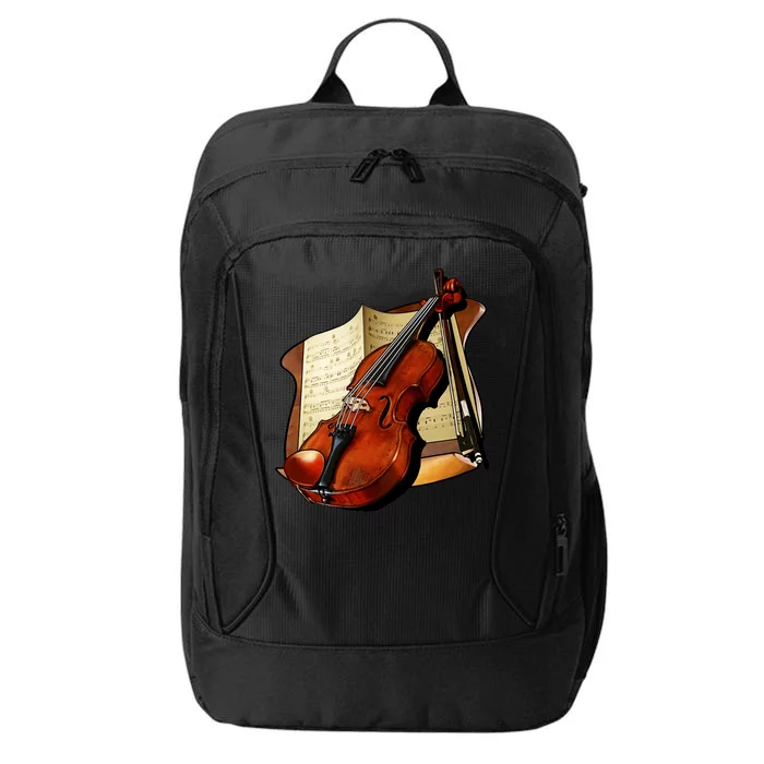 Violin and Sheet Music City Backpack