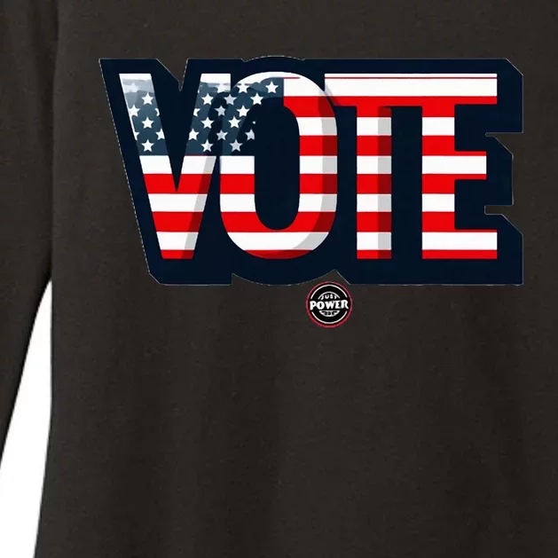 Voting Is Patriotic Womens CVC Long Sleeve Shirt