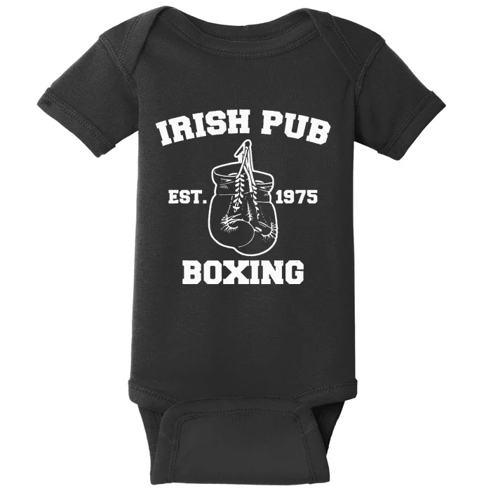 Vintage Irish Pub Est 1975 Boxing Day Baby Bodysuit