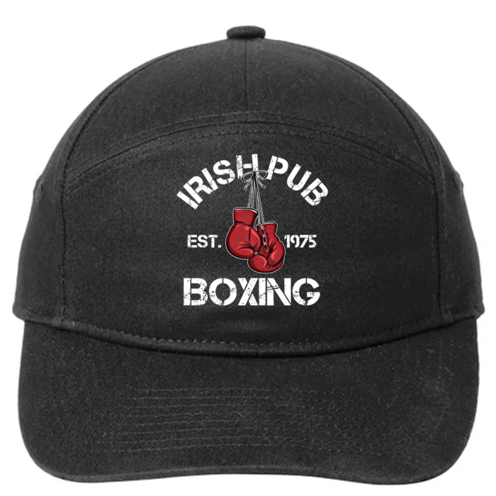 Vintage Irish Pub Est 1975 Boxing Day Costume Cool Gift 7-Panel Snapback Hat