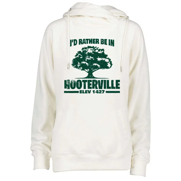 Vintage ID Rather Be In Hooterville 1427 Womens Funnel Neck Pullover Hood