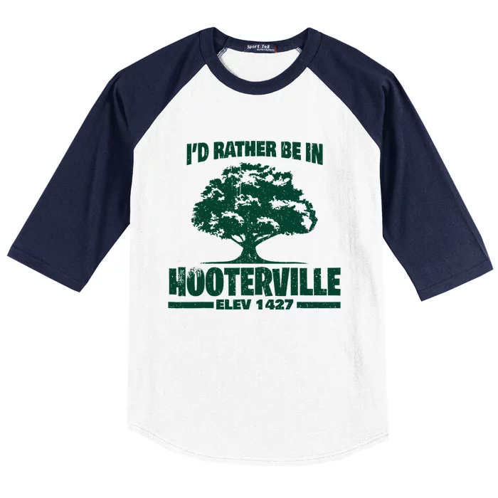 Vintage ID Rather Be In Hooterville 1427 Baseball Sleeve Shirt