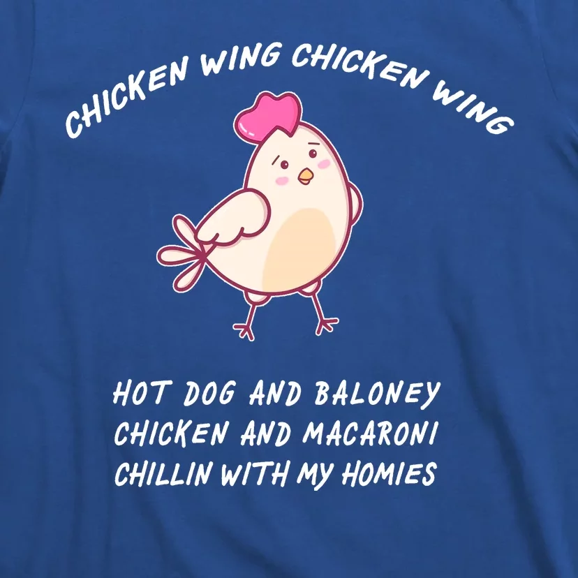 Viral Chicken Wing Chicken Wing Hot Dog & Bologna Song T-Shirt