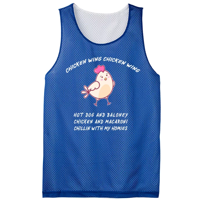 Viral Chicken Wing Chicken Wing Hot Dog & Bologna Song Mesh Reversible Basketball Jersey Tank