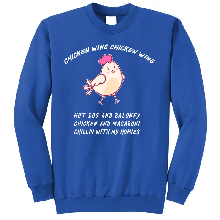 Viral Chicken Wing Chicken Wing Hot Dog & Bologna Song Tall Sweatshirt