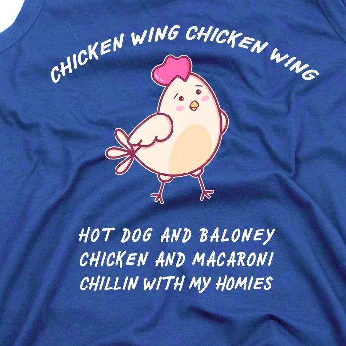 Viral Chicken Wing Chicken Wing Hot Dog & Bologna Song Tank Top