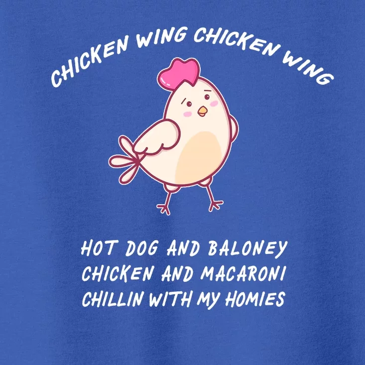 Viral Chicken Wing Chicken Wing Hot Dog & Bologna Song Toddler T-Shirt