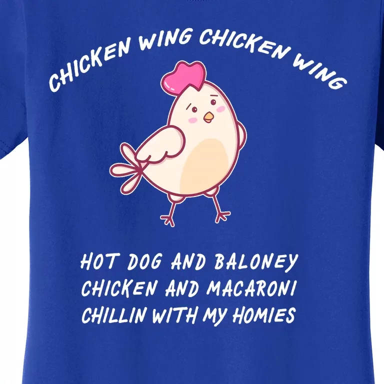 Viral Chicken Wing Chicken Wing Hot Dog & Bologna Song Women's T-Shirt