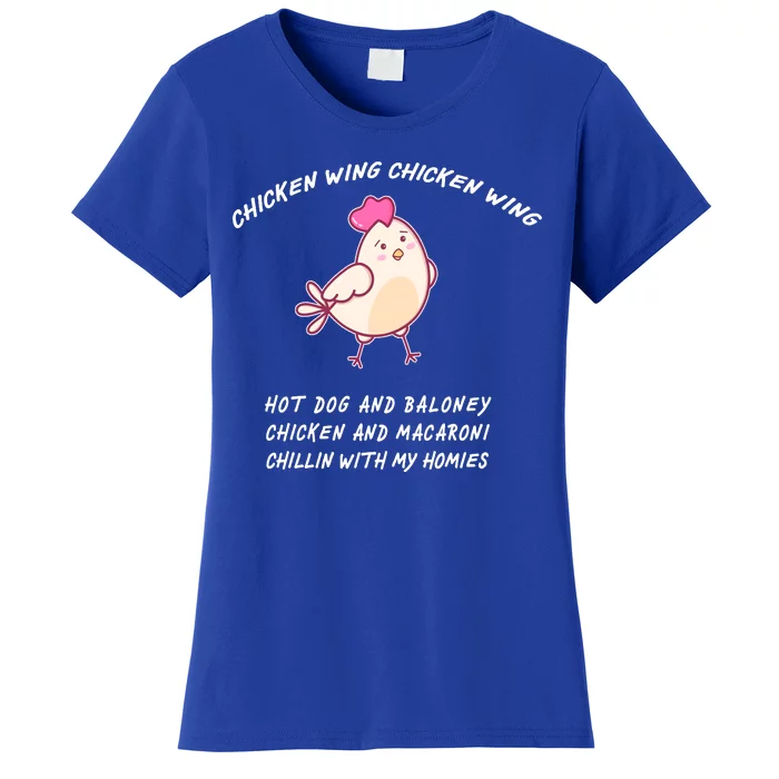 Viral Chicken Wing Chicken Wing Hot Dog & Bologna Song Women's T-Shirt