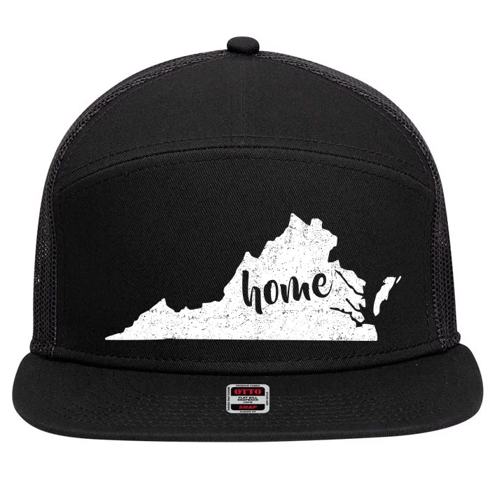 Virginia Home State 7 Panel Mesh Trucker Snapback Hat