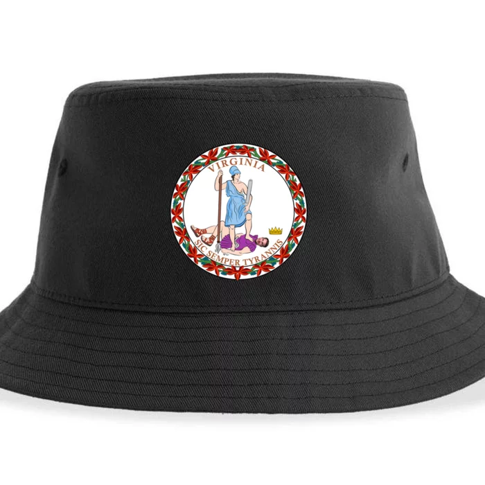 Virginia Sic Semper Tyrannis With Governor Northam Sustainable Bucket Hat