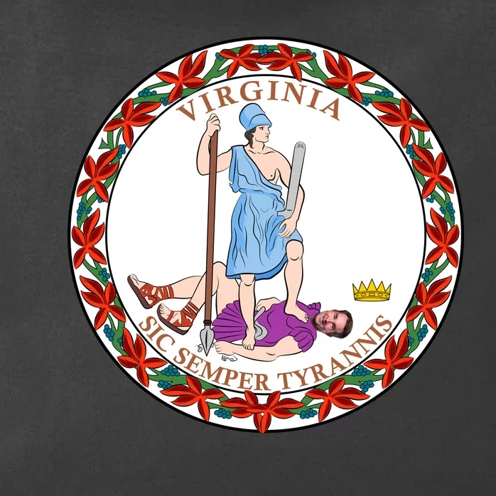 Virginia Sic Semper Tyrannis With Governor Northam Zip Tote Bag