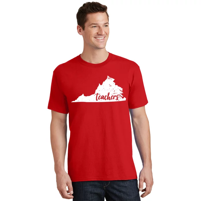 Virginia Teacher Vintage Red For Ed T-Shirt