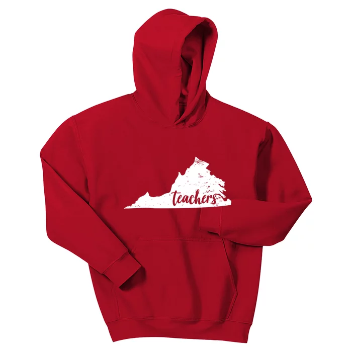 Virginia Teacher Vintage Red For Ed Kids Hoodie