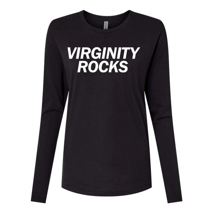 Virginity Rocks Womens Cotton Relaxed Long Sleeve T-Shirt