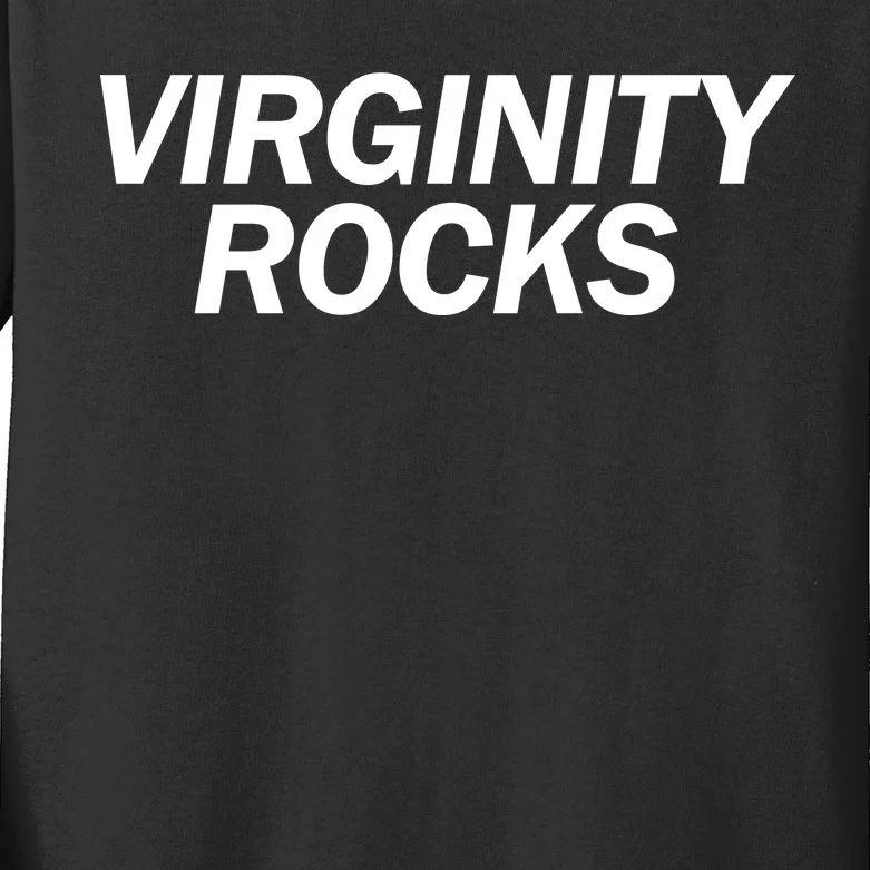 Virginity Rocks Kids Long Sleeve Shirt