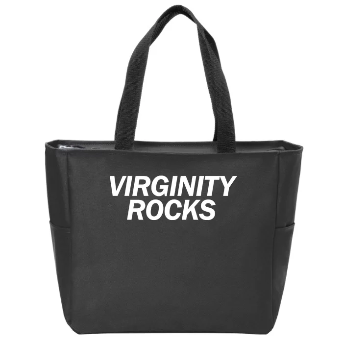 Virginity Rocks Zip Tote Bag