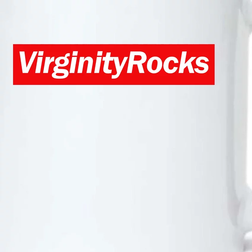 Virginity Rocks Box Logo Black Color Changing Mug