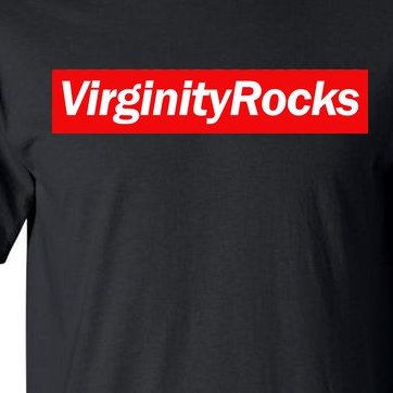 Virginity Rocks Box Logo Tall T-Shirt