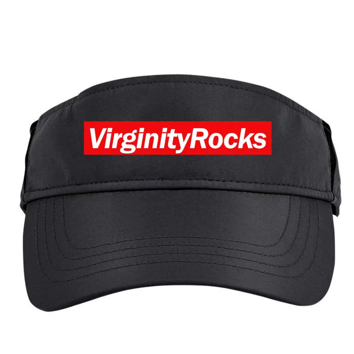 Virginity Rocks Box Logo Adult Drive Performance Visor