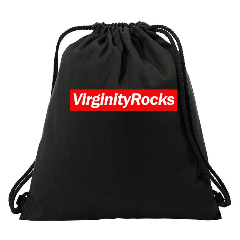 Virginity Rocks Box Logo Drawstring Bag