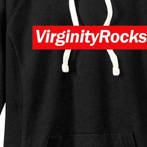 Virginity Rocks Box Logo Women's Fleece Hoodie