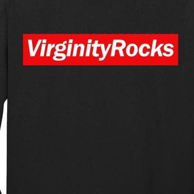 Virginity Rocks Box Logo Tall Long Sleeve T-Shirt