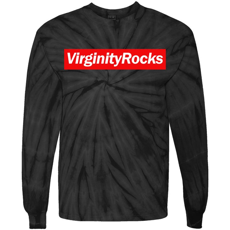 Virginity Rocks Box Logo Tie-Dye Long Sleeve Shirt