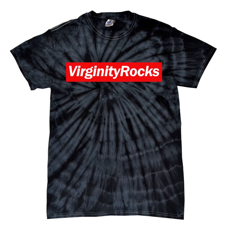 Virginity Rocks Box Logo Tie-Dye T-Shirt