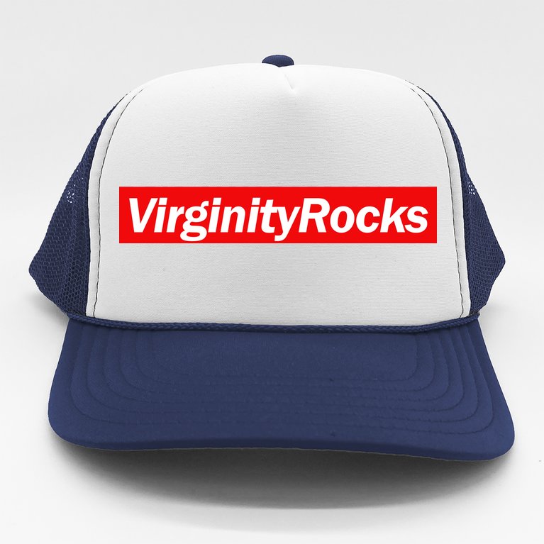 Virginity Rocks Box Logo Trucker Hat