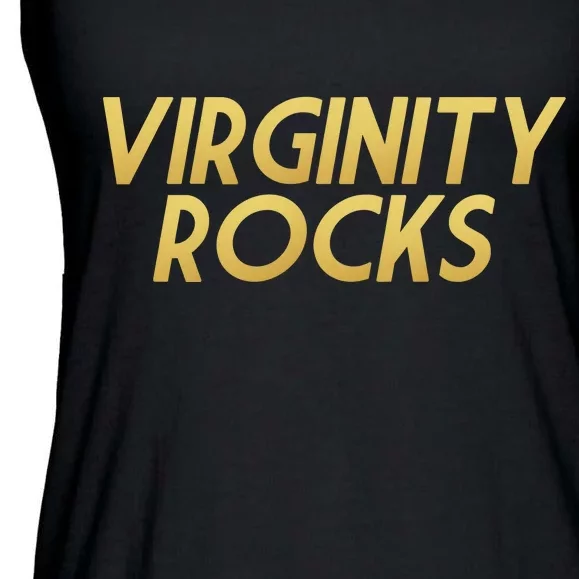 Virginity Rocks Gold Limited Edition Ladies Essential Flowy Tank