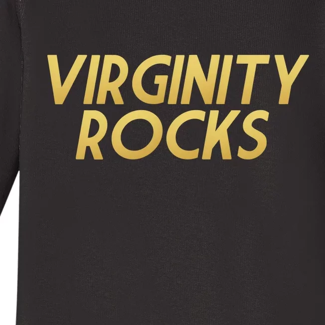 Virginity Rocks Gold Limited Edition Baby Long Sleeve Bodysuit