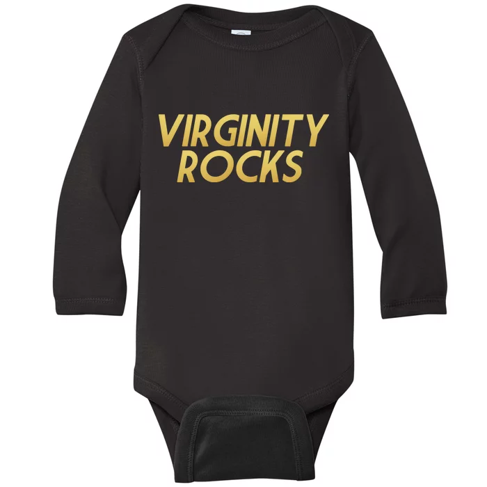 Virginity Rocks Gold Limited Edition Baby Long Sleeve Bodysuit