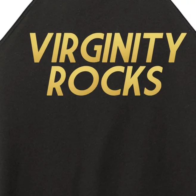 Virginity Rocks Gold Limited Edition Women’s Perfect Tri Rocker Tank