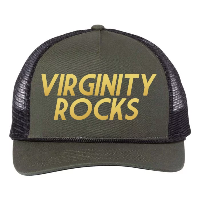 Virginity Rocks Gold Limited Edition Retro Rope Trucker Hat Cap