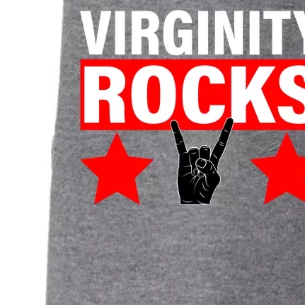 Virginity Rocks Hand Sign Doggie 3-End Fleece Hoodie