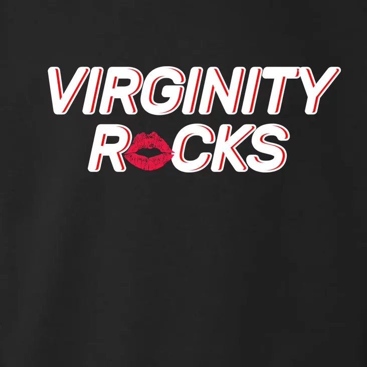 Virginity Rocks Kiss Lips Toddler Hoodie