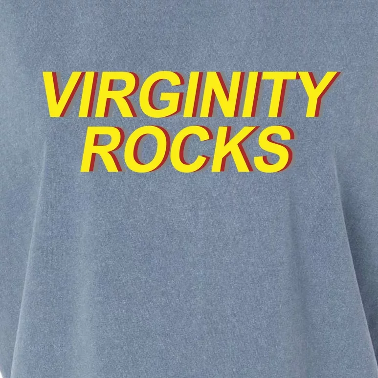 Virginity Rocks Retro Funny Garment-Dyed Women's Muscle Tee