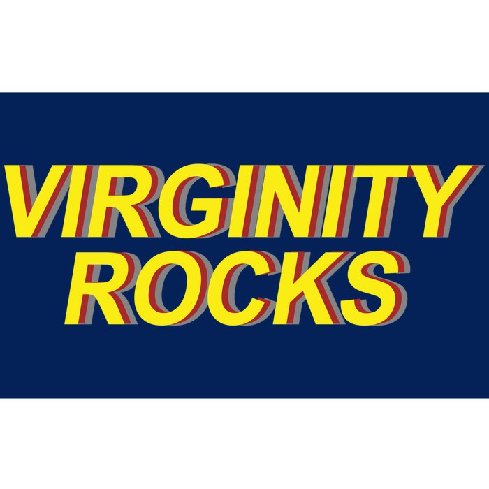 Virginity Rocks Retro Funny Bumper Sticker