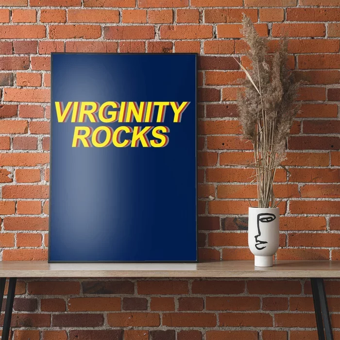 Virginity Rocks Retro Funny Poster