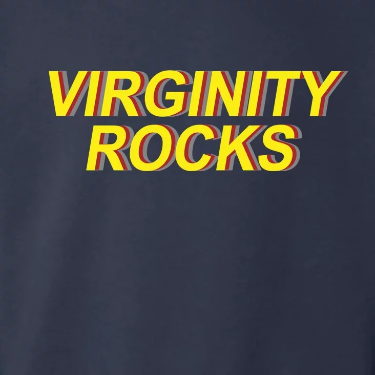 Virginity Rocks Retro Funny Toddler Hoodie