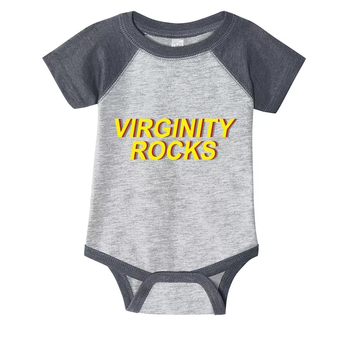 Virginity Rocks Retro Funny Infant Baby Jersey Bodysuit